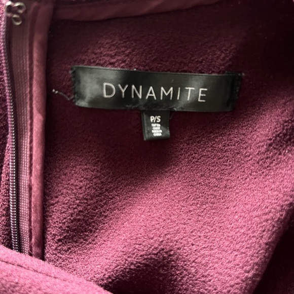 Dynamite Dress Women’s S Elegant Sleeveless Burgundy Evening Cocktail Party - Picture 2 of 2